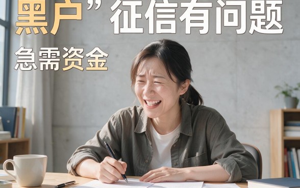 黑户征信有点花哪里可以借钱？这5个渠道值得收藏！