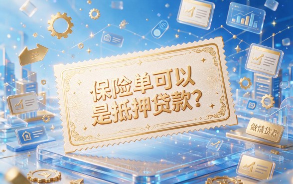 这5个保险单能贷款的口子秒放款，行业主推高效渠道