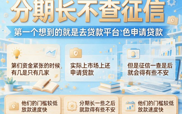 分期长不查征信！2026这5个贷款平台借1000门槛低，整体表现很稳