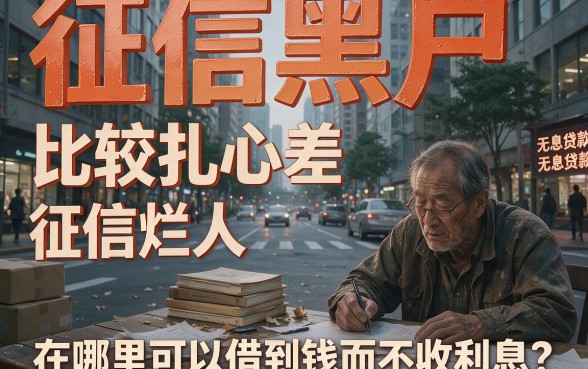 征信黑、征信不好、征信烂也能借？2026年哪里借钱不用利息，靠谱渠道深度解析