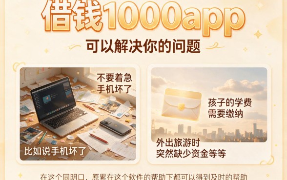 急需1000元？这5个借钱App下款3000更省心