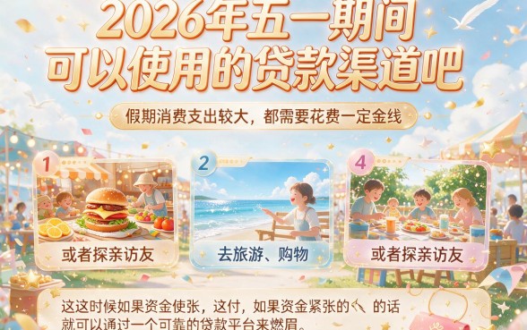 2026五一贷款口子必看！5个高效网上信用贷款平台额度大盘点