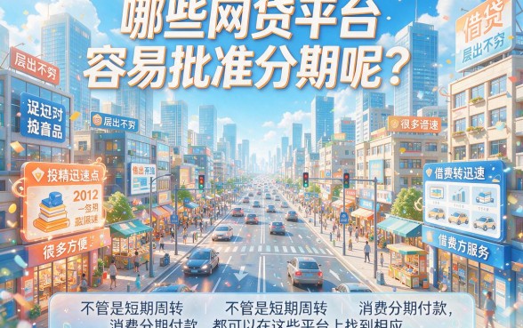 2026实测！什么网贷最容易通过分期的平台？这5家短期周转神器拿走不谢