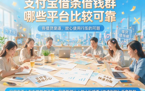 2026急需用钱必看！这5个支付宝借条借钱群平台，借7000一步到位