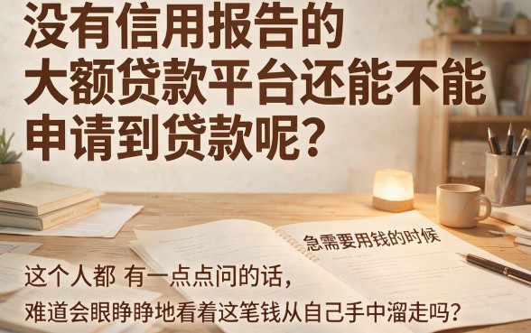 不看征信必下款！2026年这5个大额贷款平台无视征信，借2000真心不麻烦