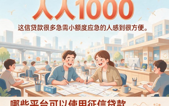 征信不好哪里能贷款人人1000？2026这5个借钱软件靠谱下款快！