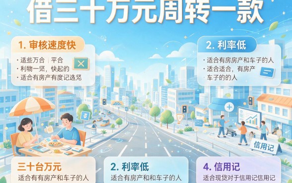 可以贷款30万的平台有哪些？这5个正规低息平台值得长期信赖，速收藏！