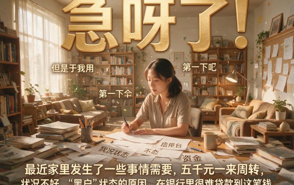 黑户想借5000钱急用？2026年这5个救命渠道必须刻进脑子！