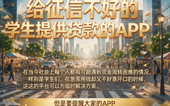 征信黑、征信不好、征信烂也能借!2026大学生借钱5000就靠这5个App,亲测够用!