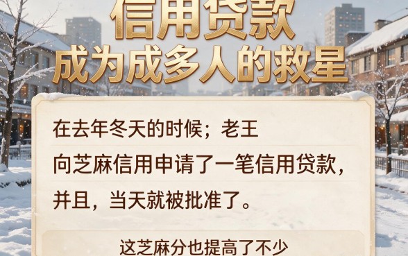芝麻信用分高必看！2026这5个银行信用贷款软件，凭芝麻信用秒批到账