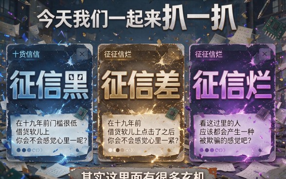 征信黑、征信不好、征信烂也能借？19年门槛低的借钱软件总算搞懂了