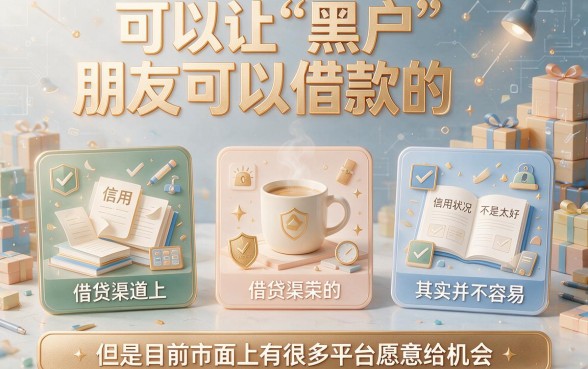 适合黑户这5个黑网贷好借钱的平台真心不错，全面综括来了