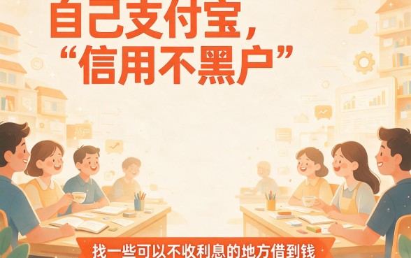 黑户支付宝哪里借钱不需要利息？这5个2000元免息口子今日极速到账
