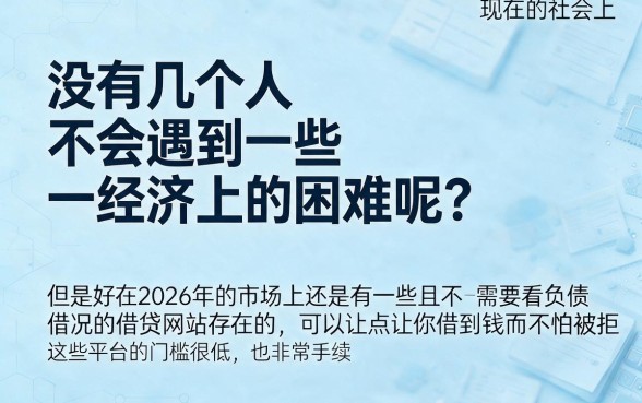 2026不看负债的网站亲测推荐！这平台借款30000负债要求真不高