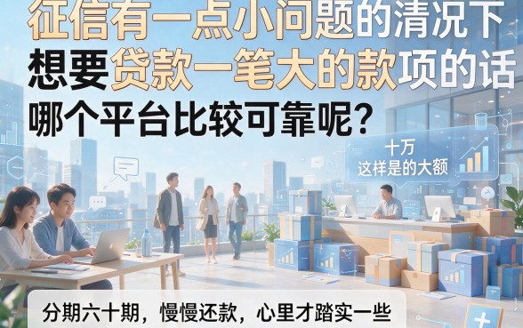 适合黑户哪个平台能贷款10万60期？这5个渠道深入搜罗点评！