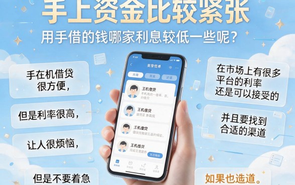 手机上哪借钱利息低又容易下款？这5个超方便APP帮你整理好了