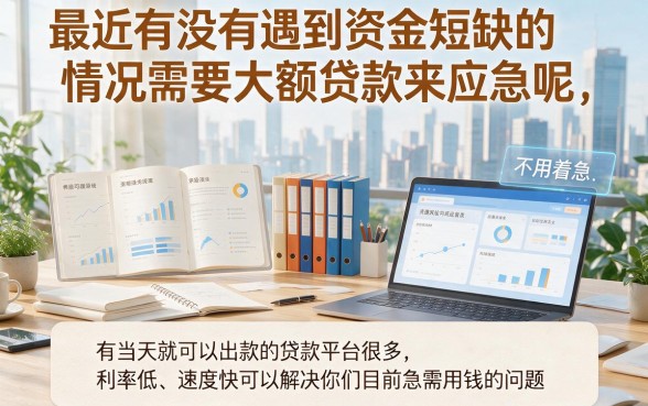 2026精选！这5个当天放款的大额网贷口子，3500元借款极速到账