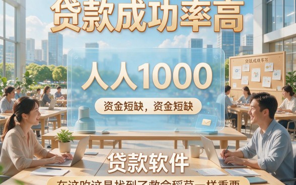 人人1000！2026贷款成功率高的软件盘点，芝麻分600以下也能下款