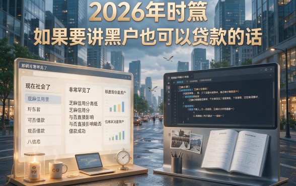 适合黑户2026年纯芝麻信用分也能秒下的网贷盘点