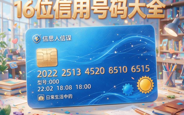 2026精选16位信用卡号大全，这5个不容错过！