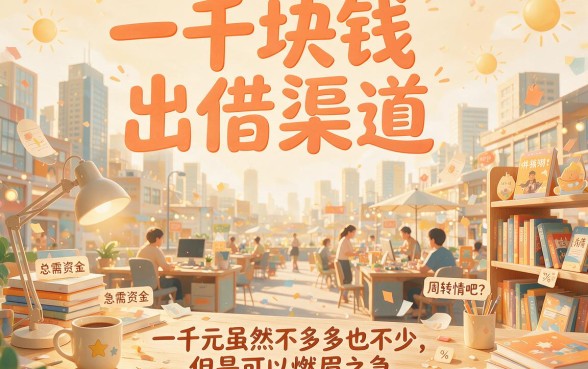 2026最新！这5个1000块的借款口子门槛低到离谱，急用钱太方便了