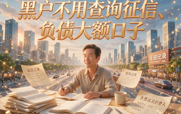 2026年黑户不查征信和负债的大额口子真的靠谱吗？深度拆解要点！