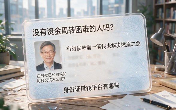 2026深度解读！身份证借钱平台哪个靠谱？实测这5个智能秒放款口子