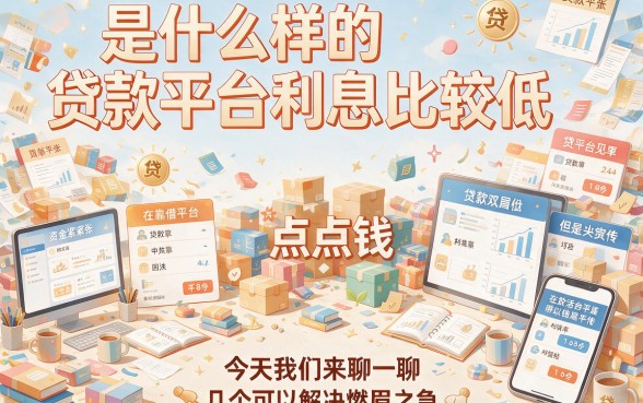 2026年什么平台贷款利息低点？93%的人都不知道这5个借22000利息低的良心口子！
