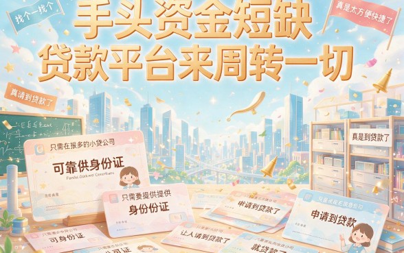 5个凭身份证就能借钱1000的小贷公司绝佳平台