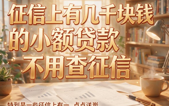 征信逾期也能借！几千块小额贷款不看征信，2026最新渠道速览