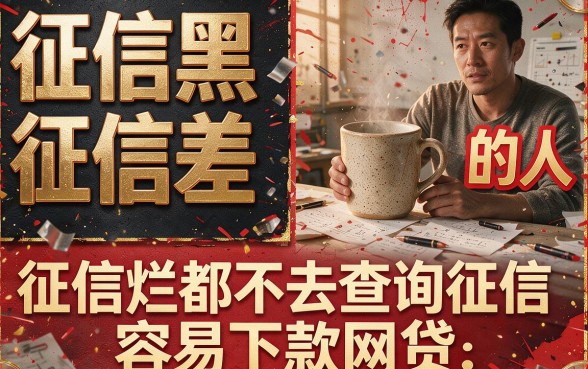 征信黑、征信不好、征信烂也能借?2026不查征信的易下款网贷靠谱吗?全面避坑指南来了
