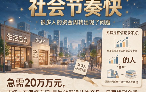 黑户急需用钱20万最佳办法来了！4月亲测这5个借钱口子，1000到20万都能试