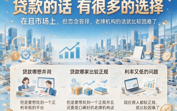 正规利息低贷款哪家好？这5家值得选，全面盘点来了