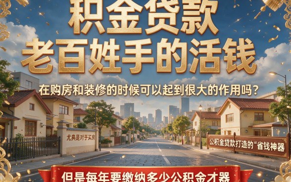 一年公积金能贷款多少？2026年最新额度全解析，这5点一看就懂！
