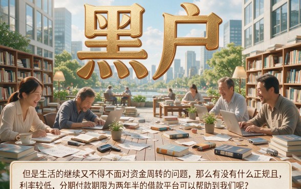 黑户借款平台哪个正规利息低？24期还款这5个平台值得深究！