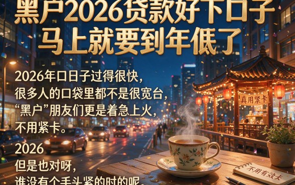 2026黑户贷款好下口子盘点！这5个黑户借钱4000元秒下APP，临时周转太顺了