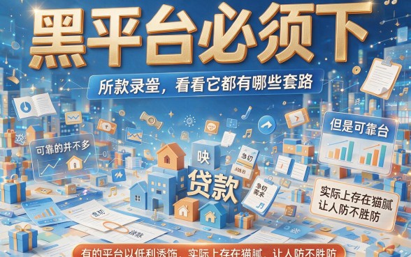 黑平台必下的贷款有哪些?这5个借款2000元对资质要求不高的软件必留
