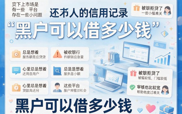 黑户哪里可用借钱人人3000？2026这5个黑户借款软件救急解困必看