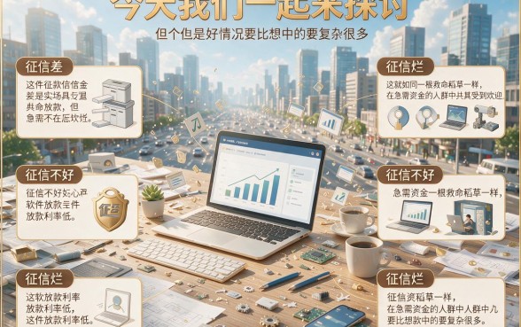 征信黑、征信不好、征信烂也能借？利息低的软件到底稳不稳！