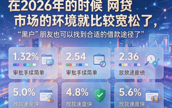 2026年黑户容易下款的网贷有哪些？速记要点全面评析！