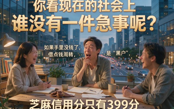 黑户芝麻信用分399网贷能下么？2026这5个借钱APP，黑户芝麻分399也能秒批3000元！