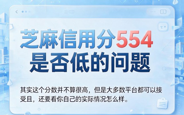 芝麻信用分554可以在哪借钱？这几个能借4000的口子千万别错过