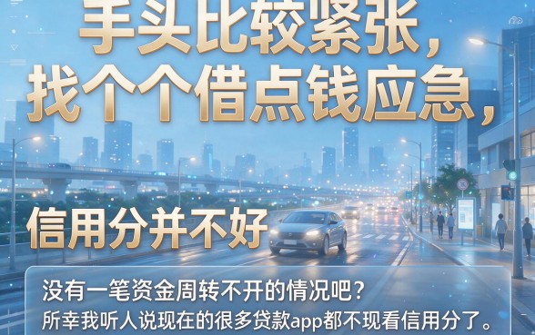 2026这5个贷款不看信用评分的app，借款7000直接无视信用评分