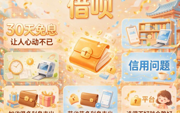 30天免息借款平台大盘点!这5个急用超省心,6000免息贷款对资质要求不高