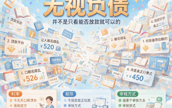 负债高也能借！这5个无视负债正规下款的平台实测点评