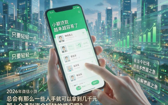 2026年微信小额贷款必看！实测这5个能借6000的靠谱软件