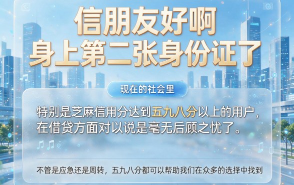 598芝麻信用分口子精选合集！2026这5个渠道别错过