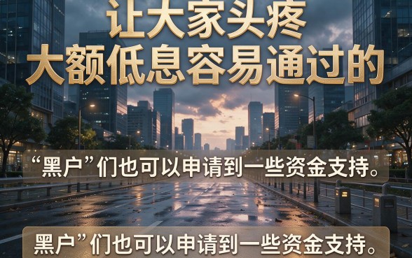 适合黑户这5个大额低息容易过的贷款平台，借钱2000真的超安心