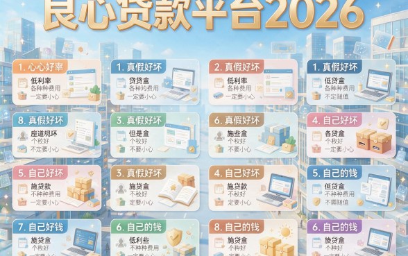 2026良心贷款平台实测！资质要求不高的7000借款口子，高通过率秘籍公开