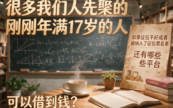17岁征信黑、征信不好、征信烂也能借的平台靠谱吗？全面揭秘合集
